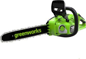 Greenworks Láncfűrész akkumulátoros Greenworks GD24x2CS36 48 v, 3/8-1.1-45 szemes, akku- és töltő nélkül Láncfűrész akkumulátoros