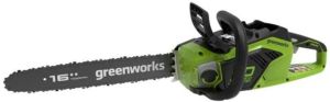 Greenworks Láncfűrész akkumulátoros Greenworks GD40CS18 40 v, 3/8-1.3-56 szemes, akku- és töltő nélkül Láncfűrész akkumulátoros
