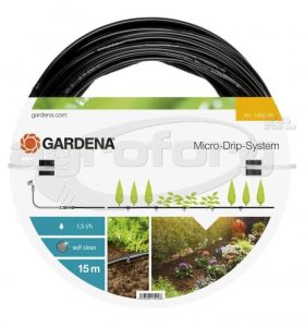 Gardena Micro-drip Gardena  csepegtetőcső, 4.6 mm,  15 m, csepegtető táv. 30 cm Micro-drip
